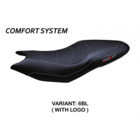 HOUSSE DE SELLE COMPATIBLE TRIUMPH TRIDENT 660 (21-22) MODÈLE ESPERA CONFORT, NO - Type : CONFORT, Logo : AVEC LOGO, Couleur : ROUGE GRIS 