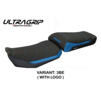HOUSSE DE SELLE COMPATIBLE  YAMAHA TRACER 900 (15-17) MODÈLE SATAO - Logo : AVEC LOGO, Couleur : BLEU, Type : ULTRAGRIP 