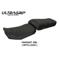 HOUSSE DE SELLE COMPATIBLE  YAMAHA TRACER 900 (15-17) MODÈLE SATAO - Logo : AVEC LOGO, Couleur : GRIS GRIS, Type : ULTRAGRIP