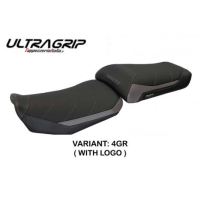 HOUSSE DE SELLE COMPATIBLE  YAMAHA TRACER 900 (15-17) MODÈLE SATAO - Logo : AVEC LOGO, Couleur : GRIS GRIS, Type : ULTRAGRIP