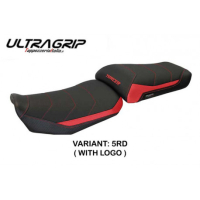 HOUSSE DE SELLE COMPATIBLE  YAMAHA TRACER 900 (15-17) MODÈLE SATAO - Logo : AVEC LOGO, Couleur : GRIS GRIS, Type : ULTRAGRIP