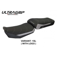 HOUSSE DE SELLE COMPATIBLE  YAMAHA TRACER 900 (15-17) MODÈLE SATAO - Logo : AVEC LOGO, Couleur : GRIS GRIS, Type : ULTRAGRIP