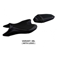 HOUSSE DE SELLE COMPATIBLE YAMAHA MT-07 (18-22) MODÈLE SANYA - Logo : AVEC LOGO, Couleur : NOIR, Type : STANDARD