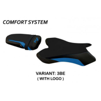 HOUSSE DE SELLE COMPATIBLE YAMAHA R1 (04-06) MODÈLE BIEL - Couleur : NOIR, Type : CONFORT, Logo : AVEC LOGO