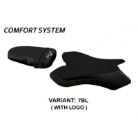 HOUSSE DE SELLE COMPATIBLE YAMAHA R1 (04-06) MODÈLE BIEL - Couleur : NOIR, Type : CONFORT, Logo : AVEC LOGO