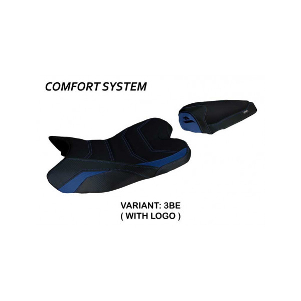 HOUSSE DE SELLE COMPATIBLE YAMAHA R1 (09-14) MODÈLE ARAXA - Logo : AVEC LOGO, Couleur : NOIR, Type : CONFORT