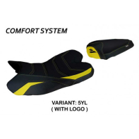 HOUSSE DE SELLE COMPATIBLE YAMAHA R1 (09-14) MODÈLE ARAXA - Logo : AVEC LOGO, Couleur : NOIR, Type : CONFORT