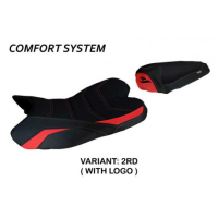 HOUSSE DE SELLE COMPATIBLE YAMAHA R1 (09-14) MODÈLE ARAXA - Couleur : BLANC, Type : CONFORT, Logo : AVEC LOGO