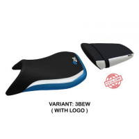 HOUSSE DE SELLE COMPATIBLE YAMAHA R6 (99-02) MODÈLE GLASGOW SPECIAL COLOR - Logo : AVEC LOGO, Couleur : BLEU BLANC, Type : STANDARD 