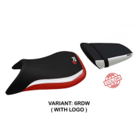 HOUSSE DE SELLE COMPATIBLE YAMAHA R6 (99-02) MODÈLE GLASGOW SPECIAL COLOR - Logo : AVEC LOGO, Couleur : BLEU BLANC, Type : STANDARD