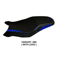 HOUSSE DE SELLE COMPATIBLE  YAMAHA TRACER 700 (20-22) MODÈLE NAMIBE 1 - Type : STANDARD, Logo : AVEC LOGO, Couleur : ARGENT 