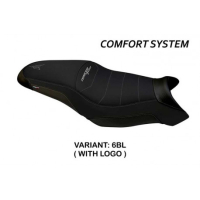 HOUSSE DE SELLE COMPATIBLE YAMAHA TRACER 700 (16-20) MODÈLE DARWIN 2 - Logo : AVEC LOGO, Couleur : NOIR, Type : CONFORT