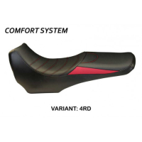 HOUSSE DE SELLE COMPATIBLE  YAMAHA TDM 900 (02-13) MODÈLE VERONA BASIC - Logo : SANS LOGO, Couleur : ROUGE, Type : CONFORT