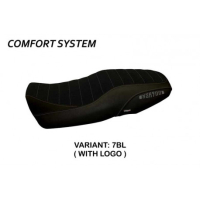 HOUSSE DE SELLE COMPATIBLE  YAMAHA XSR 900 (16-20) MODÈLE PUERTO RICO 5 - Logo : AVEC LOGO, Couleur : VERT, Type : CONFORT