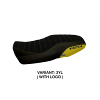 HOUSSE DE SELLE COMPATIBLE  YAMAHA XSR 900 (16-20) MODÈLE PUERTO RICO 5 - Logo : AVEC LOGO, Couleur : VERT, Type : CONFORT