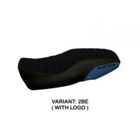 HOUSSE DE SELLE COMPATIBLE  YAMAHA XSR 900 (16-20) MODÈLE PUERTO RICO 5 - Logo : AVEC LOGO, Couleur : JAUNE, Type : CONFORT