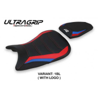 HOUSSE DE SELLE COMPATIBLE BMW S 1000 R (21-22) MODÈLE PETRA - Couleur : BLANC, Logo : AVEC LOGO, Type : ULTRAGRIP 