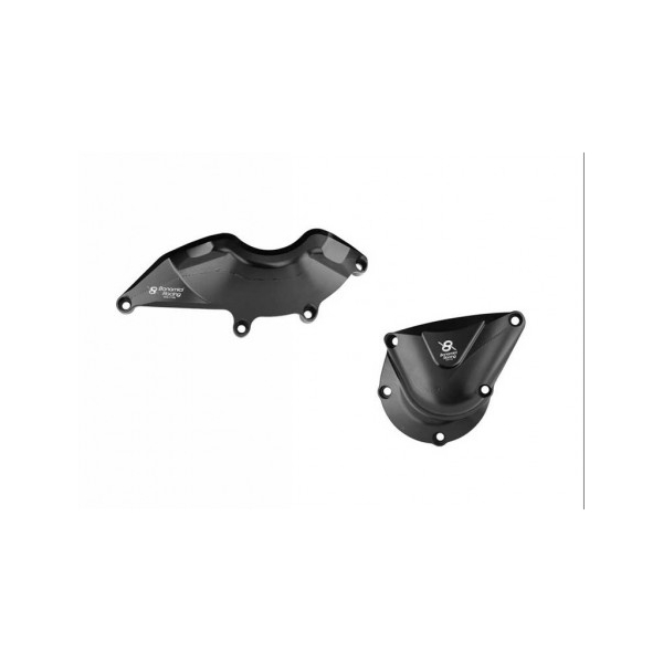 TRIUMPH SPEED TRIPLE 1200 RR KIT PROTECTION MOTEUR CÔTE GAUCHE ET DROIT BONAMICI - Couleur : NOIR