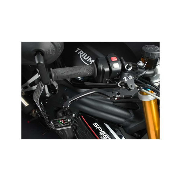 TRIUMPH SPEED TRIPLE 1200 RR LEVIER DE FREIN REPLIABLE ALU TAILLE MASSE BONAMICI - Couleur : NOIR