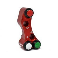 Commodo Jet Prime plug and play droit version route MC Brembo - Couleur : ROUGE