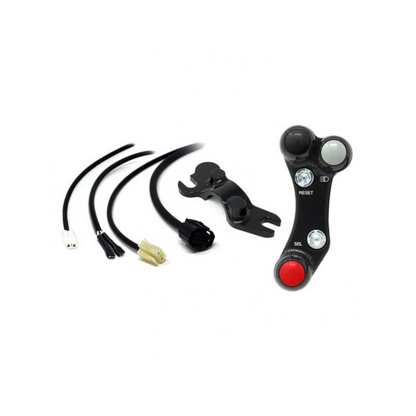 Commodo Jet Prime plug and play gauche version piste MC OEM - Couleur : NOIR