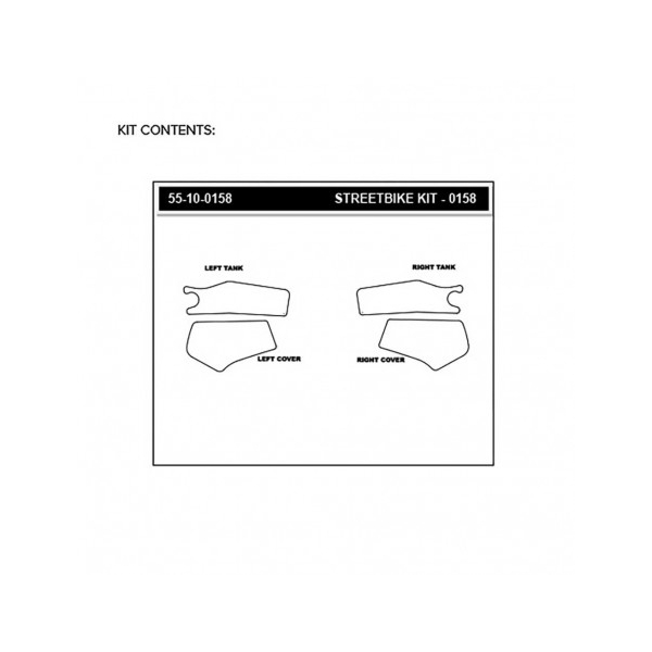 Grips De Reservoir Stompgrip Honda Crf 250 R / X - Couleur : TRANSPARENT
