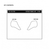 Grips De Reservoir Stompgrip Honda Africa Twin Crf 1100 - Couleur : NOIR 