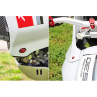 KIT 4 VIS DE TETE DE FOURCHE CNC RACING DUCATI DESERT X - Couleur : ROUGE