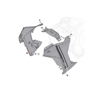 KIT 4 VIS DE TETE DE FOURCHE CNC RACING DUCATI DESERT X - Couleur : ROUGE