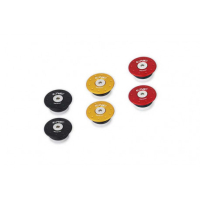 PAIRE DE BOUCHON CADRE AVEC PR901B CNC RACING DESERT X - Couleur : NOIR