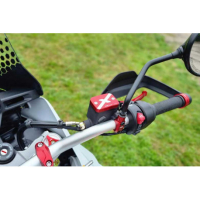 COUVERCLE BOCAL FREIN AVANT CNC RACING DUCATI DESERT X - Couleur : ROUGE