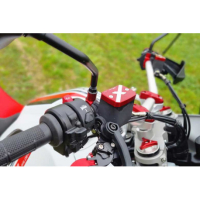 COUVERCLE BOCAL FREIN AVANT CNC RACING DUCATI DESERT X - Couleur : ROUGE
