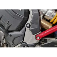 KIT DE 2 BOUCHONS DE CADRE CNC RACING DUCATI MULTISTRADA V4 - Couleur : ROUGE