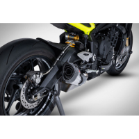 LIGNE COMPLETE ZARD TRIUMPH STREET TRIPLE 765 2023 - Version : racing, Options : noir, Matière : inox, Embout : embout carbone