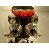 Echappements 2 sorties 102 db inox - carbone Zard - Version : racing, Options : sans option, Embout : embout aluminium, Matière : carbone 