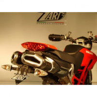 Echappements 2 sorties 102 db inox - carbone Zard - Version : racing, Options : sans option, Embout : embout carbone, Matière : carbone 