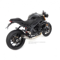 Echappements conique inox cat Zard - Version : racing, Options : sans option, Matière : inox, Embout : embout carbone 