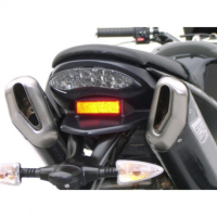Double échappements position haute finition aluminium noir Zard - Version : racing, Options : noir, Embout : embout carbone, Matière : aluminium 