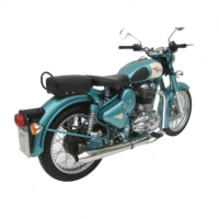 Echappement inox royal enfield bullet 350 500 - Version : racing, Options : noir, Matière : inox, Embout : embout inox