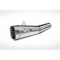 Ligne complète d'échappement inox mt07 Zard - Version : racing, Options : noir, Matière : inox, Embout : embout carbone