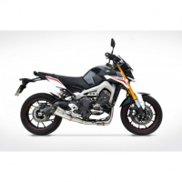 Ligne complète d'échappement inox mt09 Zard - Version : racing, Options : noir, Matière : inox, Embout : embout inox
