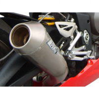 Ligne complète d'échappement basse inox  Zard DAYTONA 675 - Version : racing, Options : noir, Matière : inox, Embout : embout carbone