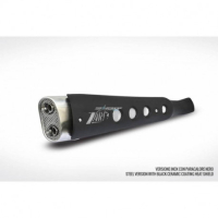 Ligne complète d'échappement haute carbu version short Zard - Version : racing, Options : sans option, Matière : inox, Embout : embout inox