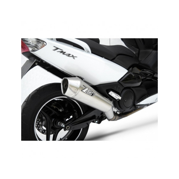 Ligne complète d'échappement inox Zard - Version : racing, Options : noir, Matière : inox, Embout : embout inox
