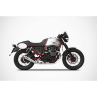 Double échappement inox Zard - Version : racing, Options : sans option, Matière : inox, Embout : embout inox