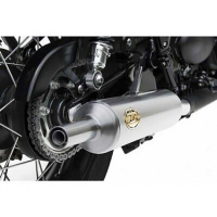 Double échappements vintage position basse version bonneville t120 Zard - Version : racing, Options : poli, Matière : inox, Embout : embout inox