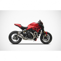 Ligne d'échappement 2 en 1 en 2 inox Ducati monster 1200 r Zard - Version : racing, Options : sans option, Matière : inox, Embout : embout bronze 