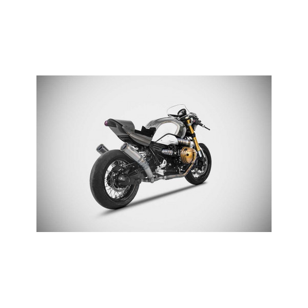 Ligne complète capitan scappamento titane 2 en 2 BMW R Nine T Zard - Version : racing, Options : sans option, Matière : titane, Embout : embout inox