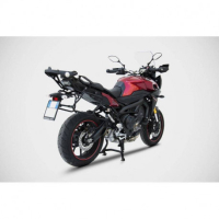 Ligne complète d'échappement inox mt09 tracer Zard - Version : racing, Options : noir, Matière : inox, Embout : embout carbone