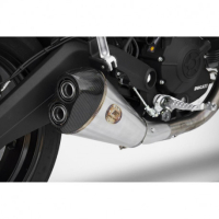 Echappement Ducati ZARD - Options : noir, Version : racing, Embout : embout carbone, Matière : inox
